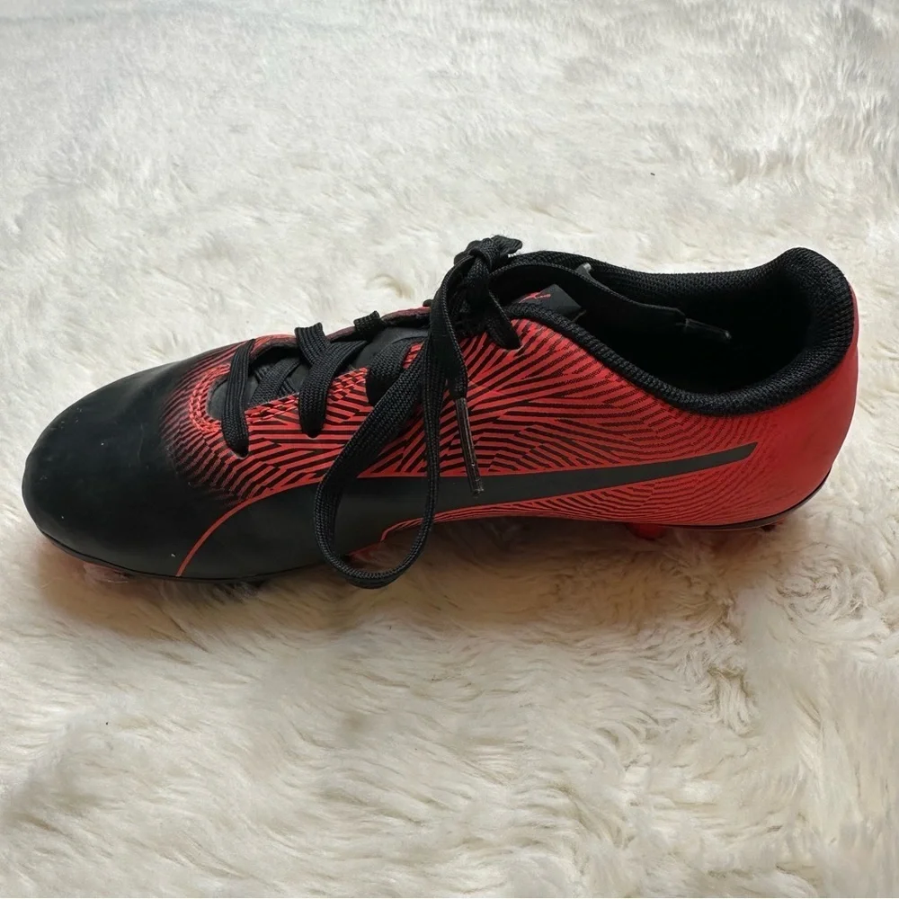 Puma Spirit II Cleats Red & Black Size 1 - Picture 6 of 16